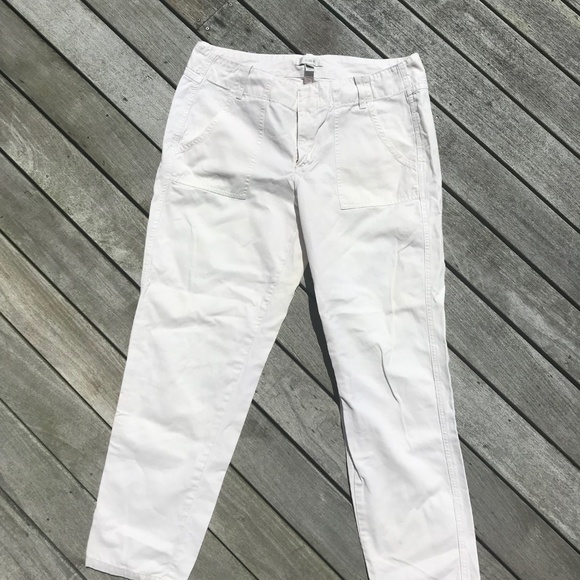 J. Crew Off White Cargo Pants - Picture 1 of 3